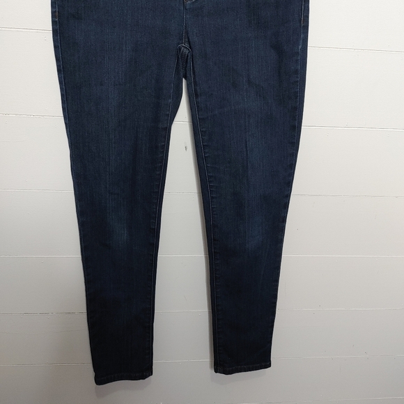 EILEEN Fisher dark wash skinny jeans 8P - Picture 3 of 12